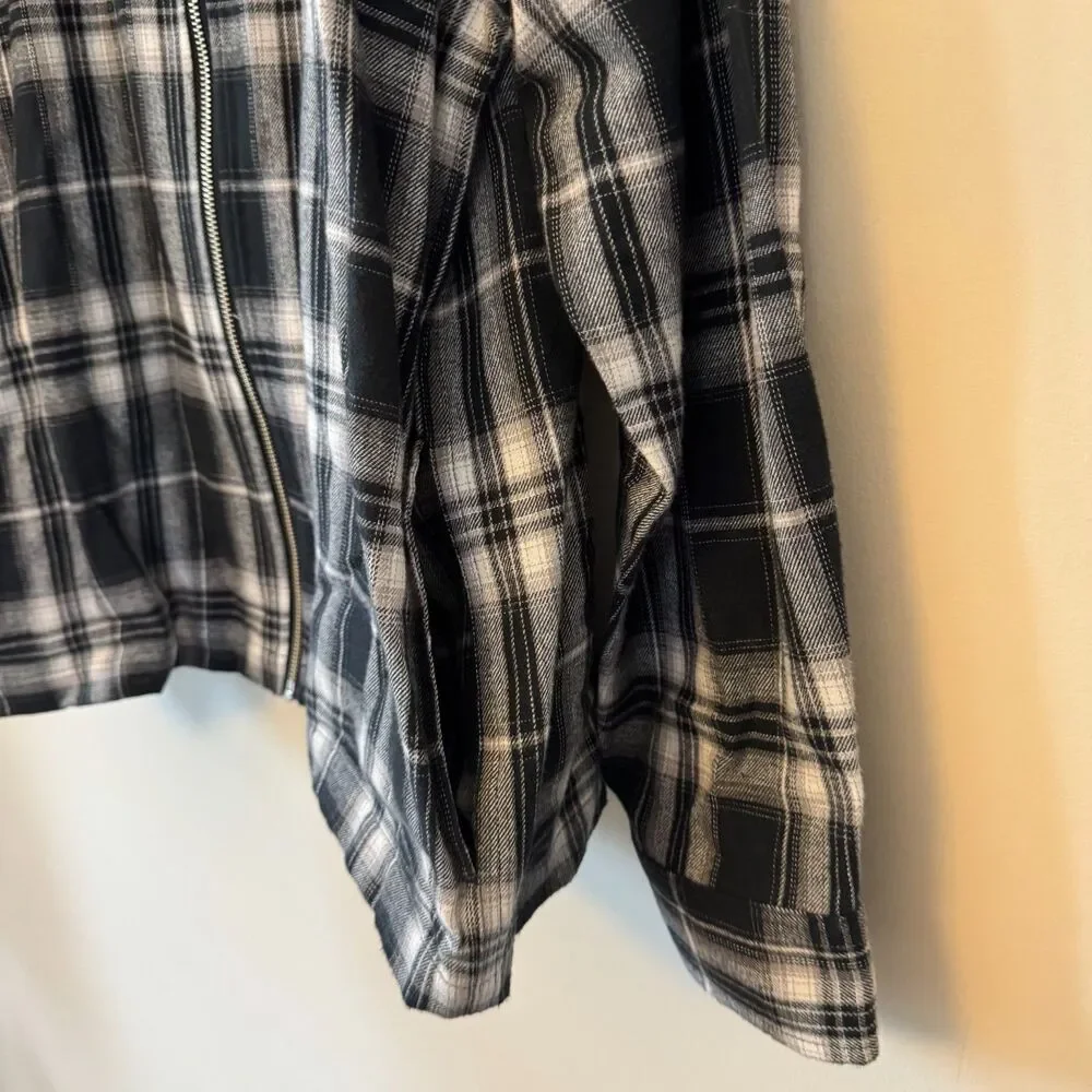 NWT Stan Ray Men's Black White Zip Shirt Size Large - Picture 7 of 9